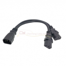 Кабель питания, power cord C14-C13*2, 3x1.0mm², 1.5 метра