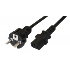 Кабель питания, power cord Schuko180(CEE 7/7)-C13, 3x1.0mm², 3 метра